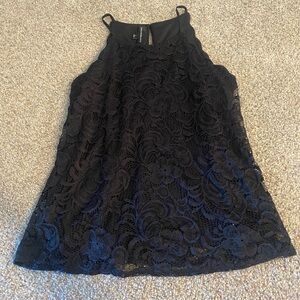 Fortune and ivy black lace tank top